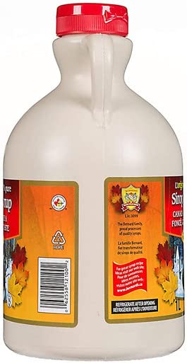 L B Maple Treat, Maple Syrup, Grade A, Amber, 4 Litre/1.06 Gallon Jug, Imported from Canada)