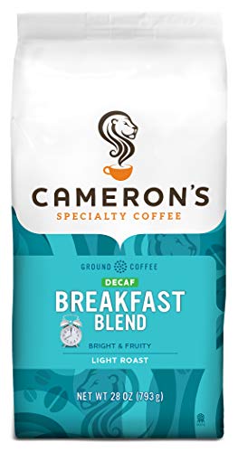 Cameron's Coffee Roasted Ground Coffee Bag, Decaf Breakfast Blend, 28 Ounce
