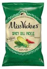 Ms Vickes Spicy Dill Pickle Kettle Cooked Chip 1.375oz (16 Pack) Bundled By Wittbizz Snacks