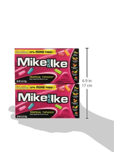 Mike and Ike Tropical Typhoon 5.5oz Box, 2 Boxes