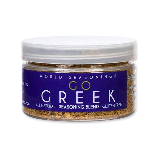 Greek Flavors - Herbs - Mediterranean Diet Cooking Spices - Salad Mix Seasoning - Pizza Seasonings - Lamb Rub Seasoning - Gluten Free Spices - Vegan