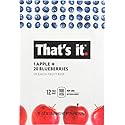 That's it, Apple + Blueberry Fruit Bar, 1.2 Ounce, 12 Pack