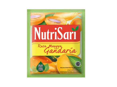 NutriSari Rasa Mangga Gandaria Mango Flavor Instant Drink Powder 10-ct, 140 gram (Pack of 3)