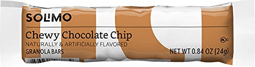 Amazon Brand - Solimo Chewy Chocolate Chip Granola Bar, 12 Count (Pack of 12)