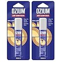 Ozium 0.8 oz. Air Sanitizer & Odor Eliminator for Homes, Cars, Offices and More, Vanilla Scent, Pack of 2