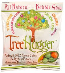 Tree Hugger All Natural Bubble Gum Tangerine Classic Bubble Gum Lemon Lime Orange Berry - 2 oz