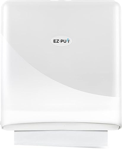 EZbrnd Wall Mount SLIMFOLD Hand Towel Dispenser for Kitchen/Washroom/Office/RV/Airbnb, Pearl White, 3210-EZ