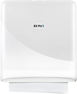 EZbrnd Wall Mount SLIMFOLD Hand Towel Dispenser for Kitchen/Washroom/Office/RV/Airbnb, Pearl White, 3210-EZ
