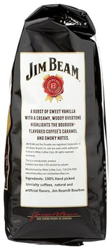 Jim Beam Bourbon Vanilla Bourbon Flavored Ground Coffee - 12 Ounce Bag