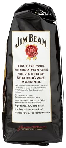 Jim Beam Bourbon Vanilla Bourbon Flavored Ground Coffee - 12 Ounce Bag