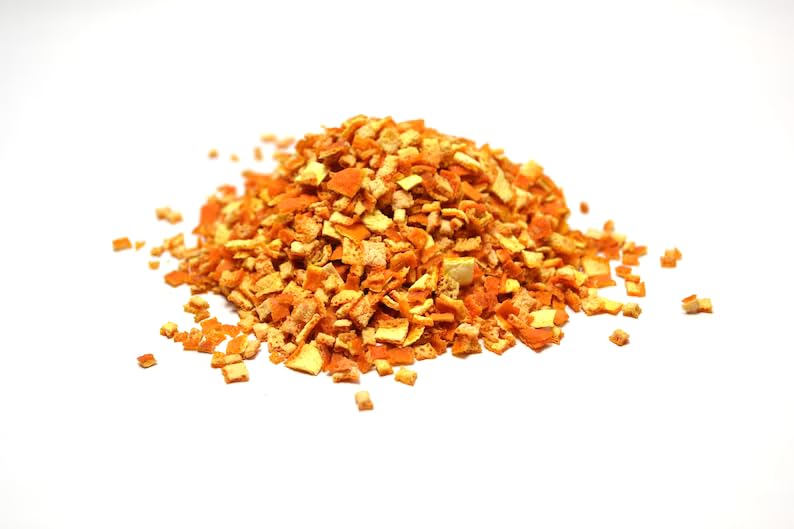 Essential Spice Orange Peel Chunks, 90 oz - Bright, Citrus & Slightly Bitter Flavor - Dried Orange Peel for Baking, Teas, Cocktails & Spice Blends