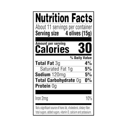 Amazon Grocery, Pitted Ripe Olives, Large, 6 Oz