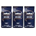 Lavazza Super Crema Whole Bean Coffee, Medium Espresso Roast, Arabica and Robusta Blend, 2.2 lb Bag (Pack of 3)