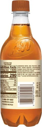 7 UP A&W Cream Soda Soft Drink, 20-Ounce (Pack of 24)