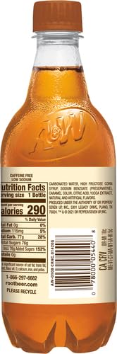7 UP A&W Cream Soda Soft Drink, 20-Ounce (Pack of 24)