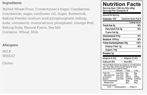 Stonewall Kitchen Orange Cranberry Scone Mix, 12.9 Ounces