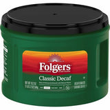 Folgers Decaf Coffee, Ground Coffee, Classic Medium Roast, 19.2 Ounce Canister