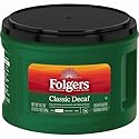 Folgers Decaf Coffee, Ground Coffee, Classic Medium Roast, 19.2 Ounce Canister