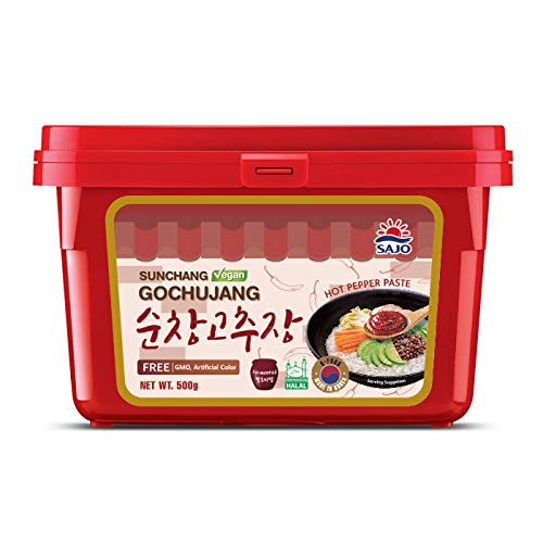 #RT Sajo Halal Hot Pepper Paste (Gochujang) 500g -This red pepper paste is used in almost all Korean recipes like Army Stew, Bibimbap and Tteokbokki