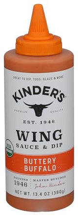 Kinders Organic Buttery Buffalo Wing Sauce, 13.4 OZ
