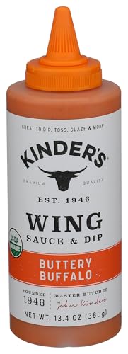 Kinders Organic Buttery Buffalo Wing Sauce, 13.4 OZ