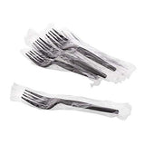 Individuanlly Wrapped Heavy Weight Plastic Fork (Black, 200)