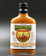 HOT LINE PEPPER PRODUCTS Gourmet Hot Sauces (Scorching Scorpion, 4 pack)