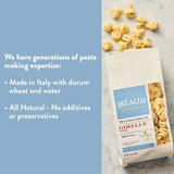 DeLallo Girelle Pasta, Curly Swivel Shape, Vegan, Kosher, Non-GMO, Made in Italy with 100% Durum Wheat Semolina, Bronze Cut, 16 oz Bag, (2 Pack)
