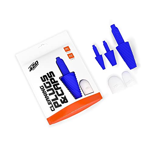 Formula 420 Universal Cleaning Caps + Plugs Set for Cleaning, Storage, and Odor Proofing (Blue)