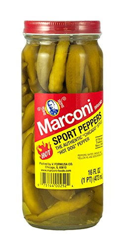 Marconi Hot Sport Peppers, 16 Ounce