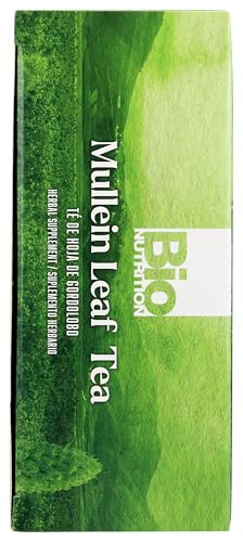Bio Nutrition Mullein Leaf Tea, Caffeine Free, 30 Tea Bags, 2.01 oz (57 g)