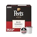 Peet's Coffee, Dark Roast Keurig K-Cup Pods, 100% Arabica Coffee - Major Dickason's Blend 75 Count (1 Box of 75 Pods)