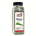 Badia Dried Chives, 2.5 oz - Premium Air-Dried Chives - Fresh & Flavorful for Cooking, Soups, Salads, Eggs, Dips, and More - Sealed for Freshness