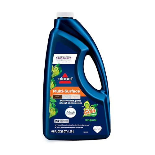 Bissell® Multi-Surface with Febreze + Gain, 34451, 64 oz, Safe of Sealed Hard Floors and Area Rugs, Dissolves Dirt, Grime, and Tough Sticky Messes