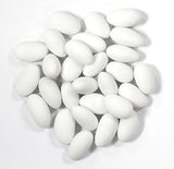 Italian Fine White Confetti Trinacria - Jordan Almonds - 1 Kilo (1000 grams)