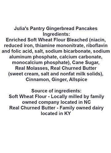 Gingerbread Pancake Mix, 10oz Cloth Gift Bag, Made from Scratch Recipe One Package