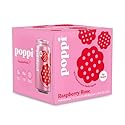 Poppi Raspberry Rose Prebiotic Soda 4PK, 12 FZ