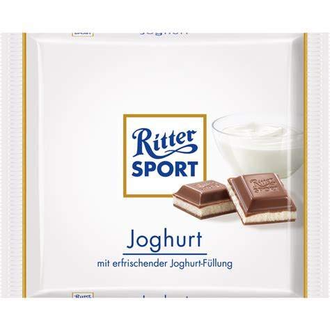 Ritter Sport Milk Chocolate with Yogurt Filling 100g/3.52oz (Pack of 2)