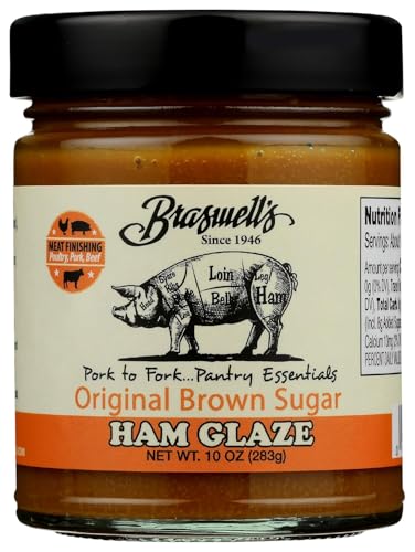 Braswell’s Original Brown Sugar Ham Glaze - Small-Batch, Renowned Specialty, Made in USA, Since 1946 (10oz)