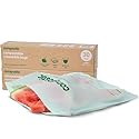 Compostic Compostable Gallon Bags (60 Count) Starter Pack - Resealable Zip-Seal, Plant-Based, Home Compostable, Freezer Safe, BPA-Free, Non-Toxic
