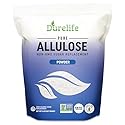 Durelife Allulose sweetener, 5 lb 100% Pure No Erythritol powdered Sugar Substitute, NON-GMO Project Verified, Keto Certified, OU kosher, No Fillers, Zero Calories sugar alternative 5 Lbs