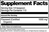 Flaxseed (Certified Organic) Powder (4 oz, ZIN: 517689) - 3 Pack