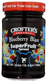 Crofters, Organic Blueberry Blast Superfruit Spread, 16.5 Ounce