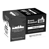Boom Roasted Coffee, Single Serve K-Cup Pods, Keurig Compatible, Dark Roast, Electric City Roasting, The Office Gifts, Specialty Coffee