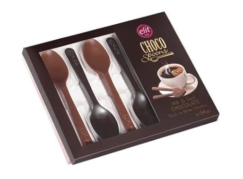 Elit Choco spoons Milk and Dark chocolate (6 spoons) (1 PACK)