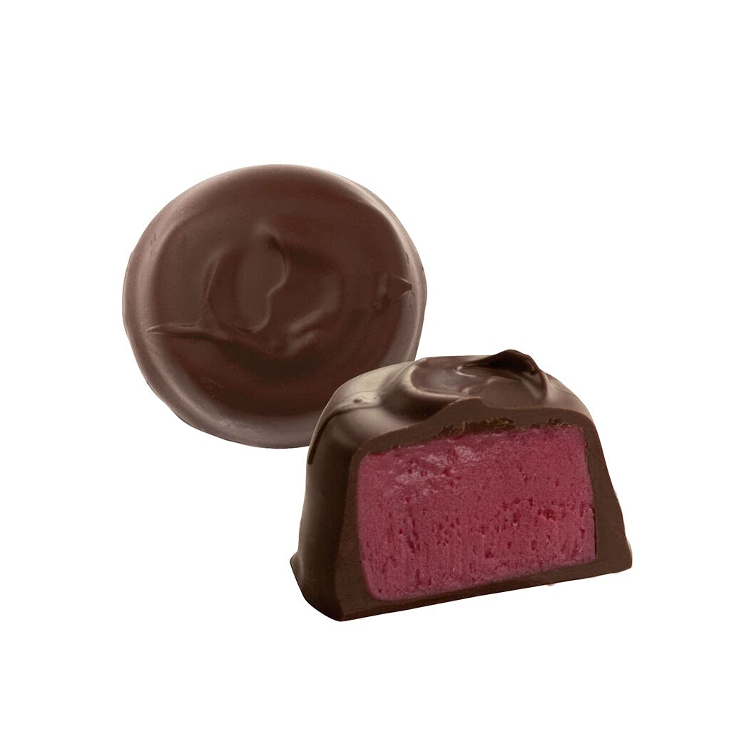 See's Candies 1 lb Dark Raspberry Cream (White Wrap)