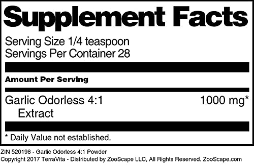 Garlic Odorless 4:1 Powder (1 oz, ZIN: 520198) - 3 Pack