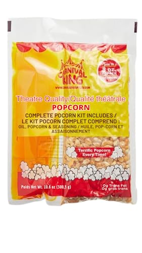 Carnival King All-In-One Popcorn Kit for 8 -10 Ounce Poppers - 24/Case
