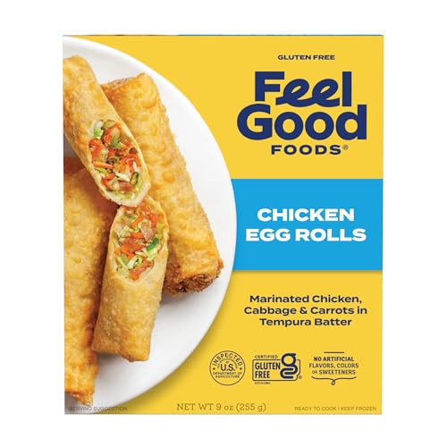 Feel Good Foods, Egg Rolls gluten free Chicken, 9 Ounce