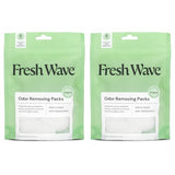 Fresh Wave Odor Eliminating & Deodorizing Packs | 2 Bags of 6 Each | Safer Odor Relief for Small Spaces | Natural Plant-Based Odor Eliminator | Odor